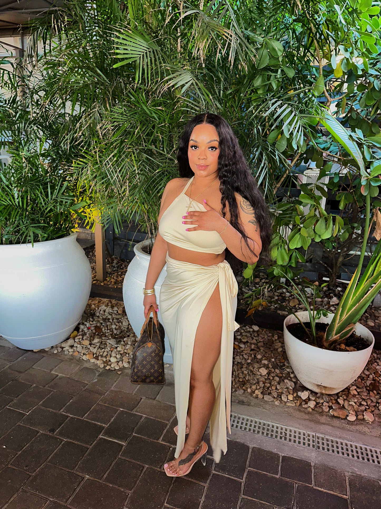 Luxury Cutout Two-Piece Set – Chic & Sultry