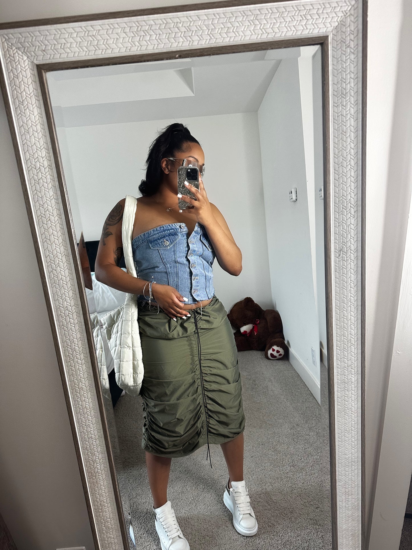 "Viral" Denim Corset