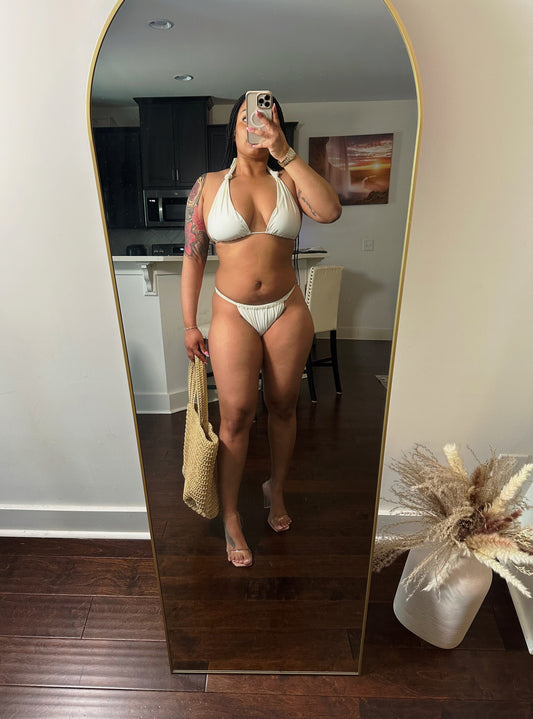 Breezy Elegance Two Piece Swimsuit – Off White